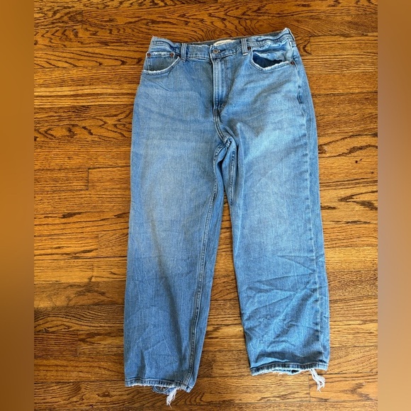ABERCROMBIE & FITCH | The Ankle Straight Ultra High Rise Jeans Sz 12 Short 31 - Picture 5 of 5